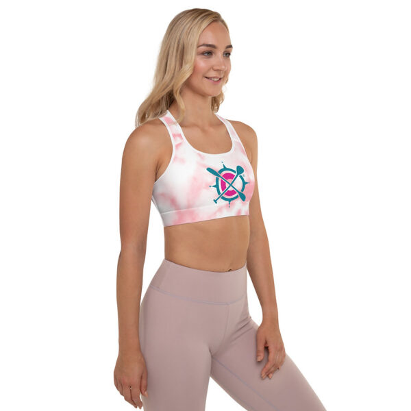 Padded Sports Bra - Pink Tie Dye