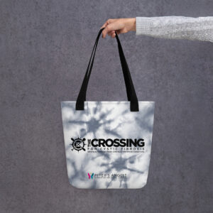 Tote bag - gray tie dye