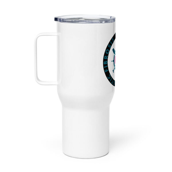 Travel mug with a handle