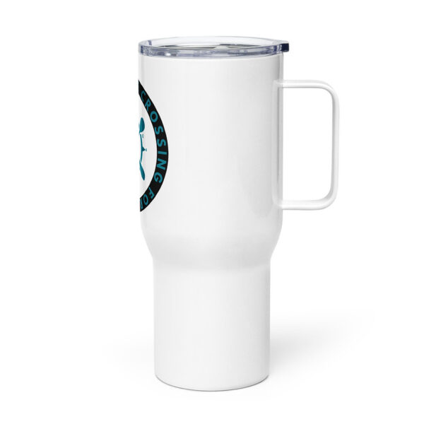 Travel mug with a handle