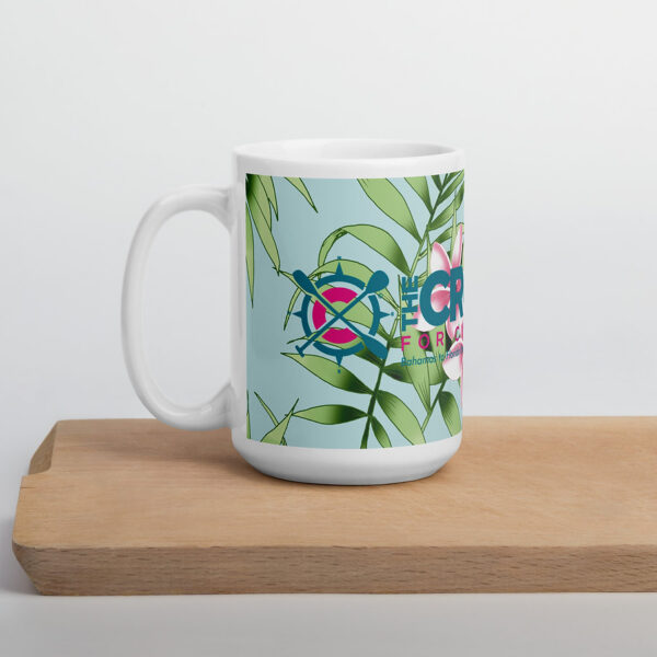 White glossy mug - tropical