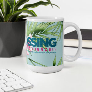 White glossy mug - tropical